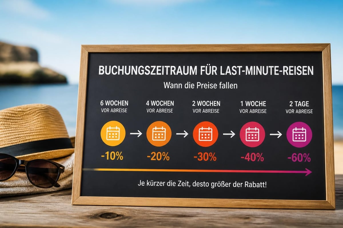 Last-minute travel booking timeline