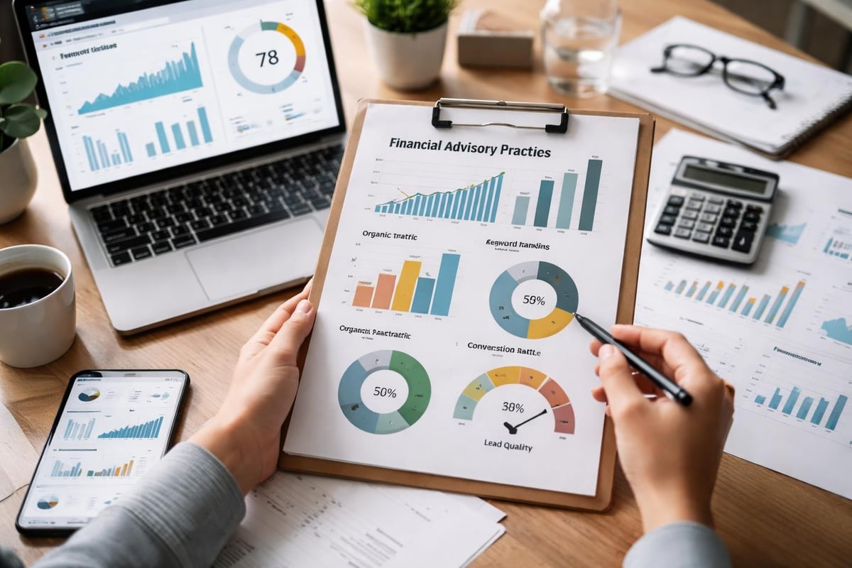 SEO metrics dashboard