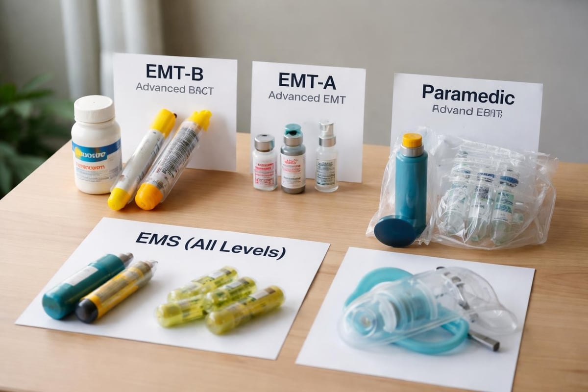 First responder medication categories