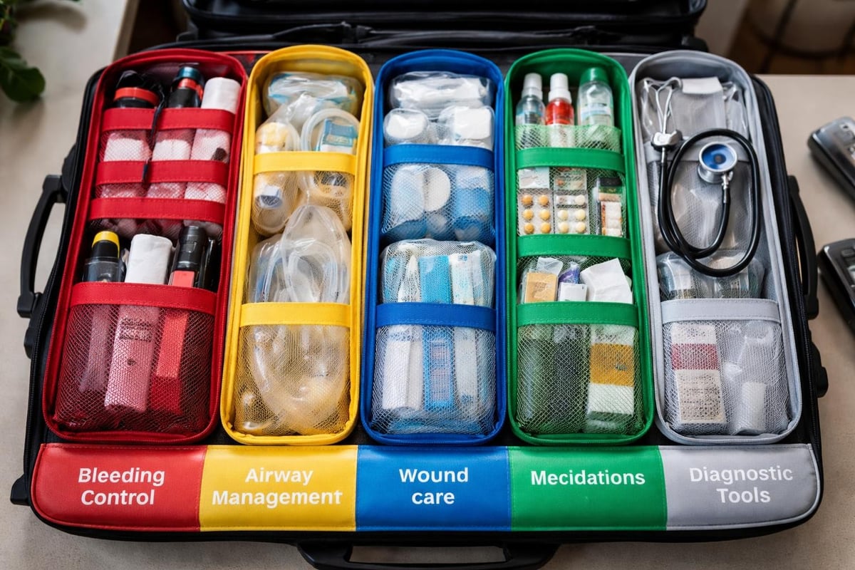 First responder kit organization system