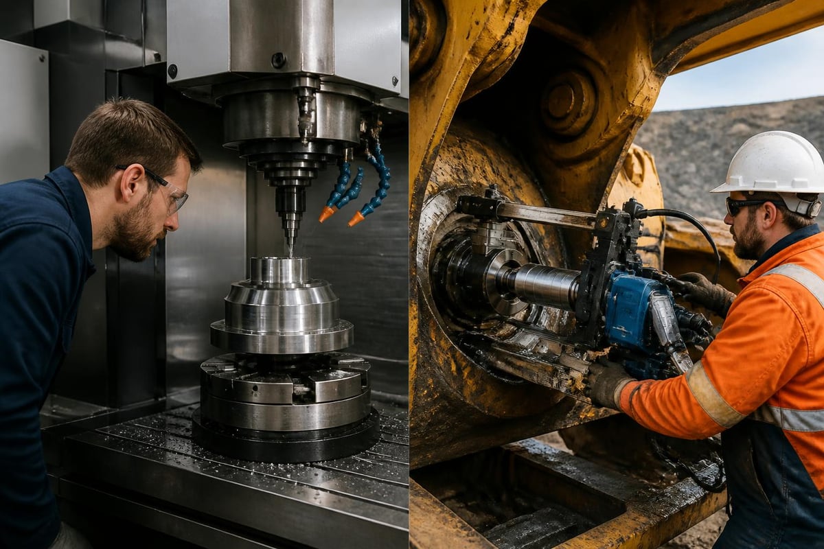 Field machining advantages