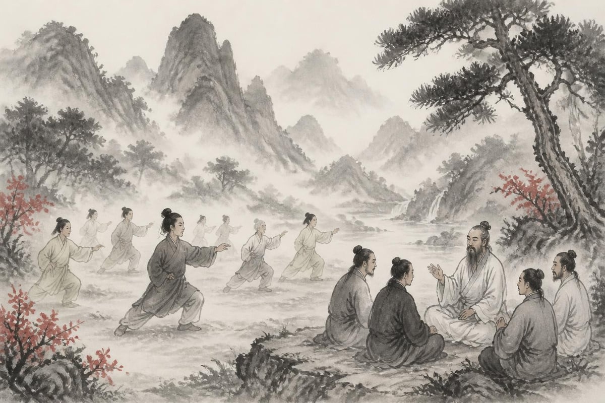 Community support in tai chi practice