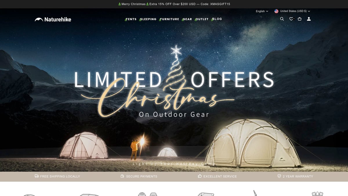 Top 9 Best Outdoor Tents for Sale in 2026 - Naturehike Cloud Up 2