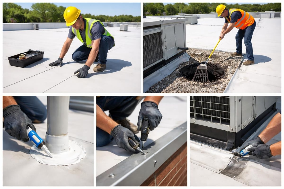 Commercial roof maintenance inspection checklist