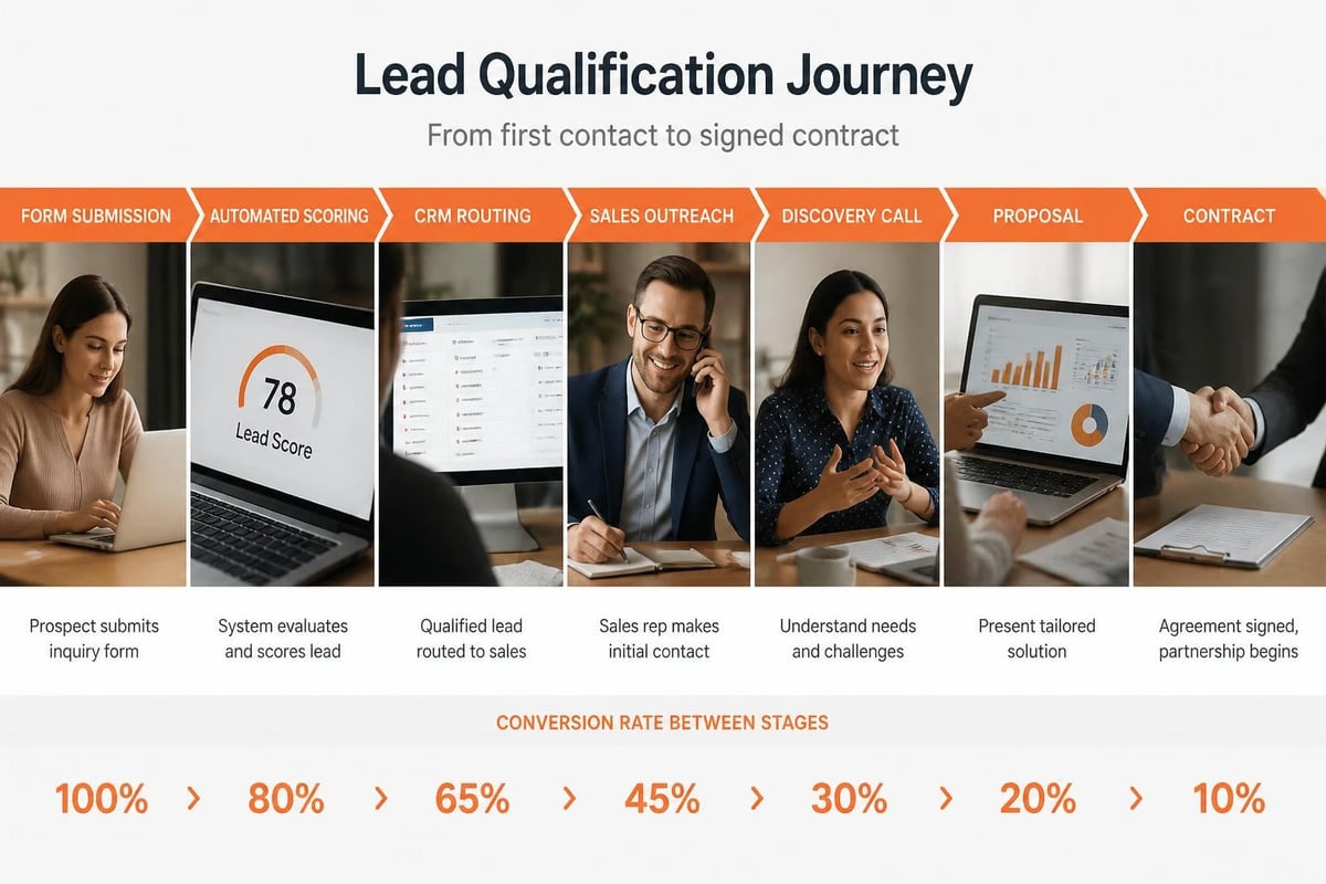 TikTok Lead Forms for B2B Customer Acquisition B2B software lead qualification workflow