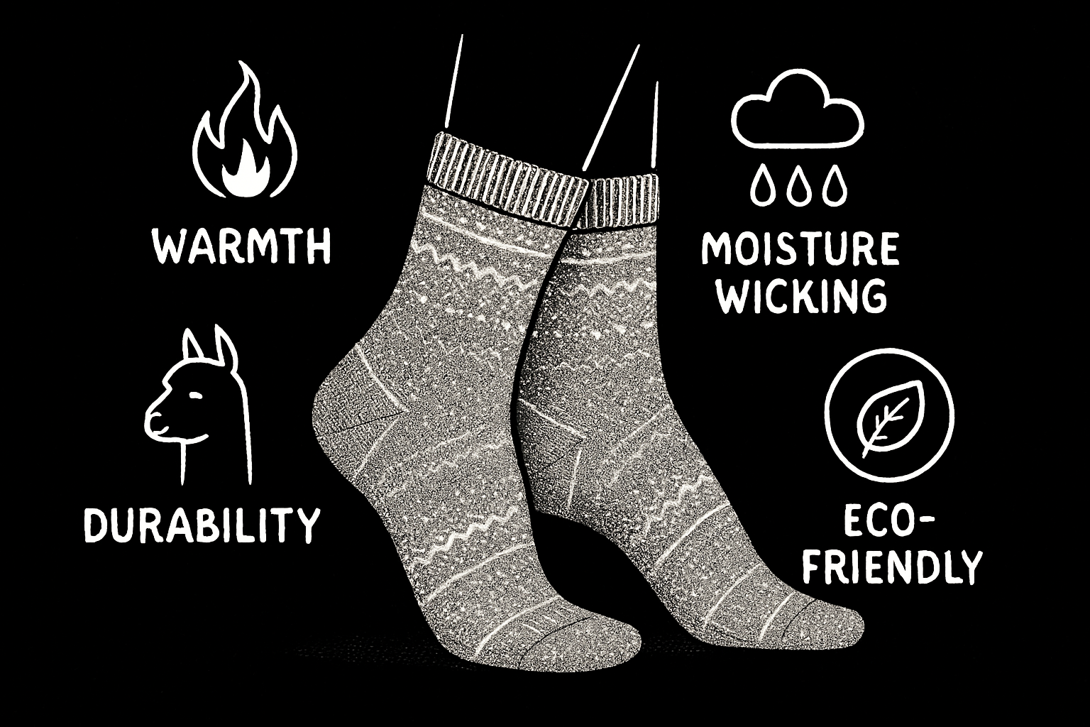 The Unique Benefits of Alpaca Wool Socks for Women