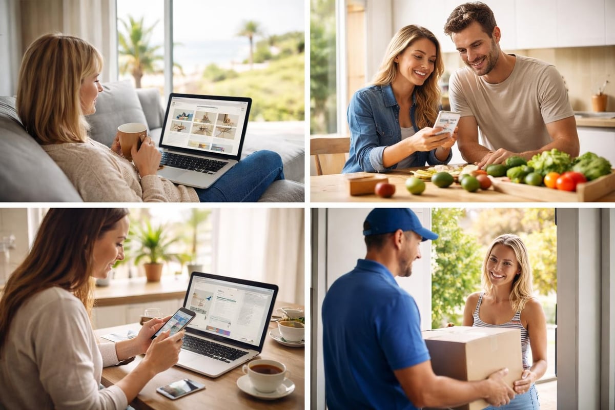 Online South African shopping process