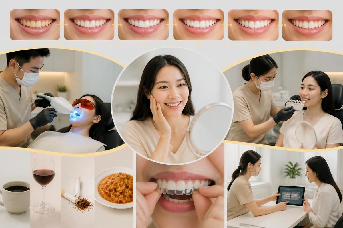 Whitening maintenance timeline