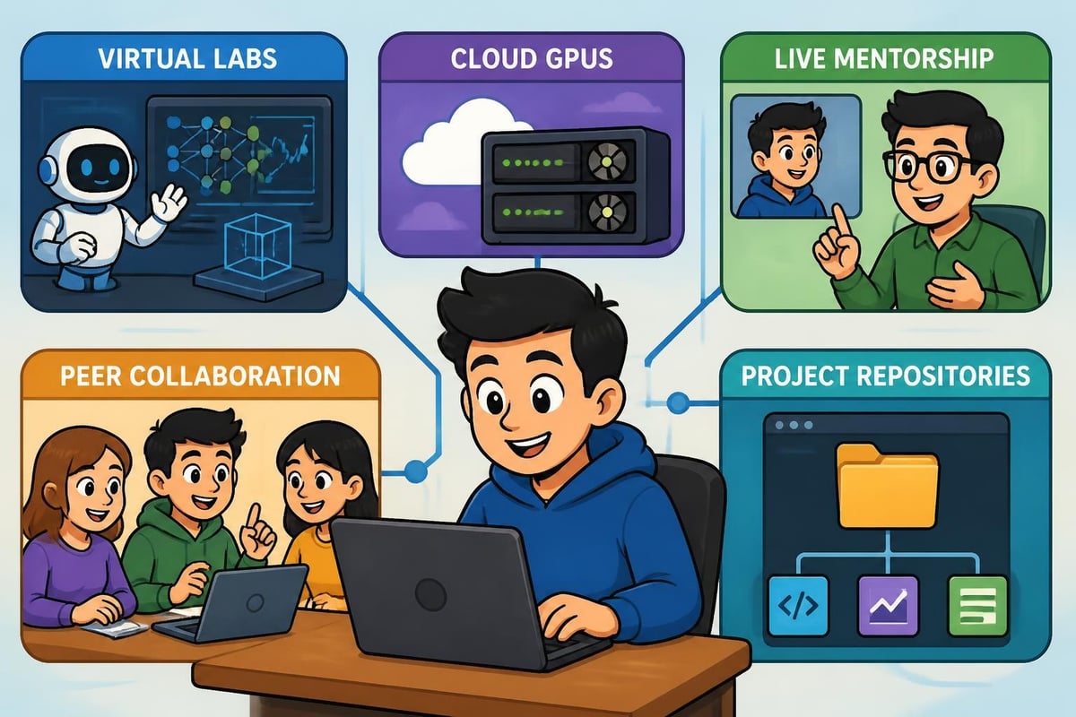Remote AI learning ecosystem