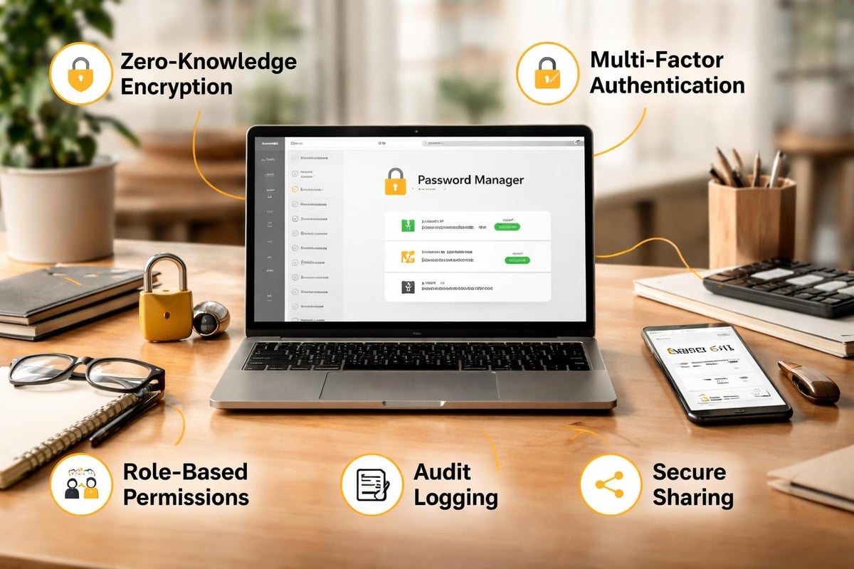 Enterprise password manager features comparison