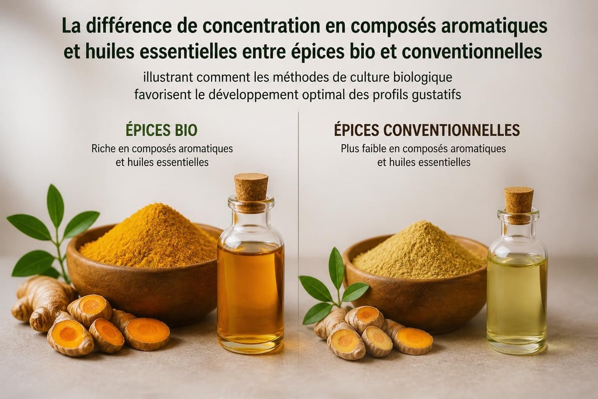 Qualité aromatique des épices bio