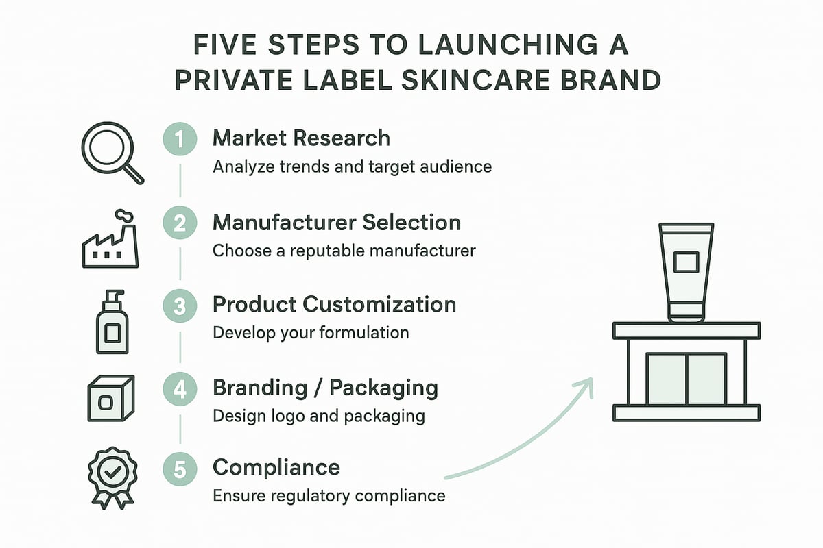 Step-by-Step: How to Launch a Private Label Skincare Brand