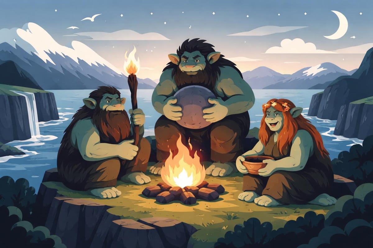 Troll parliament locations in Iceland