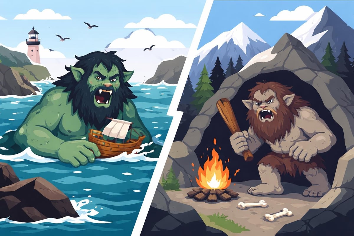 Regional troll folklore variations