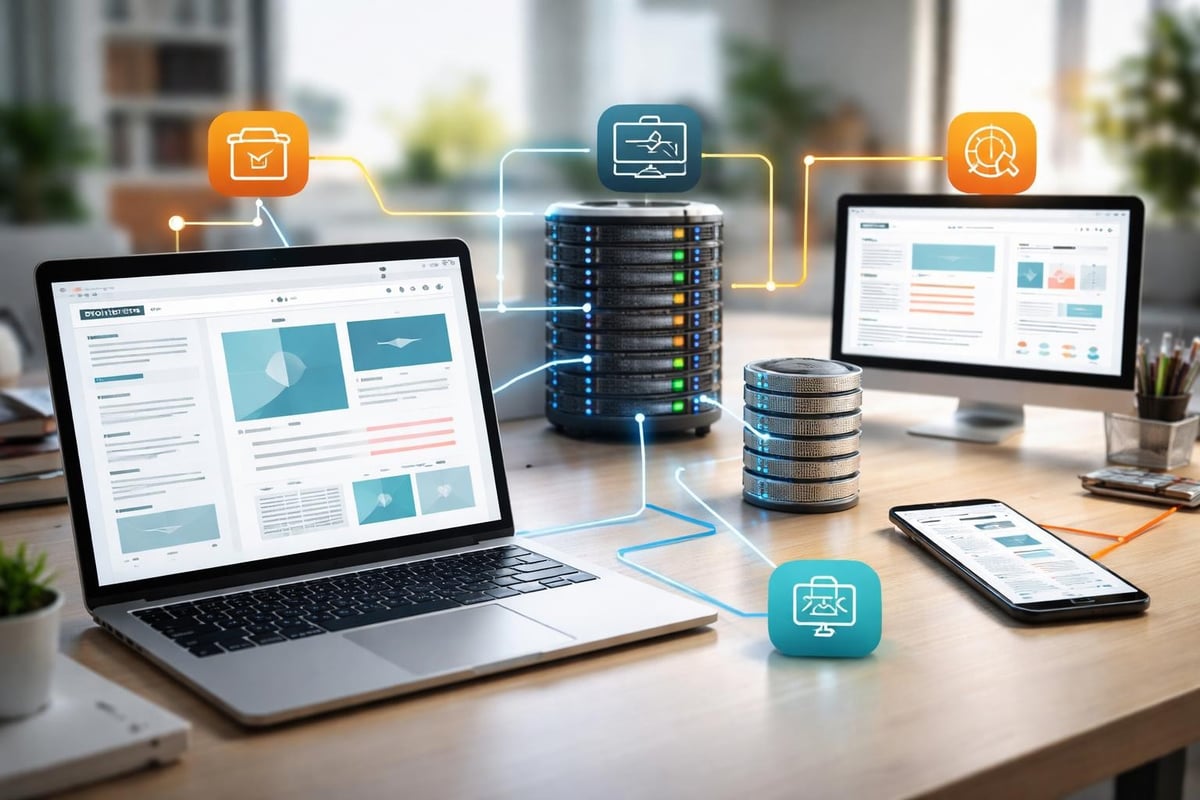 Technische Architektur von Webseiten