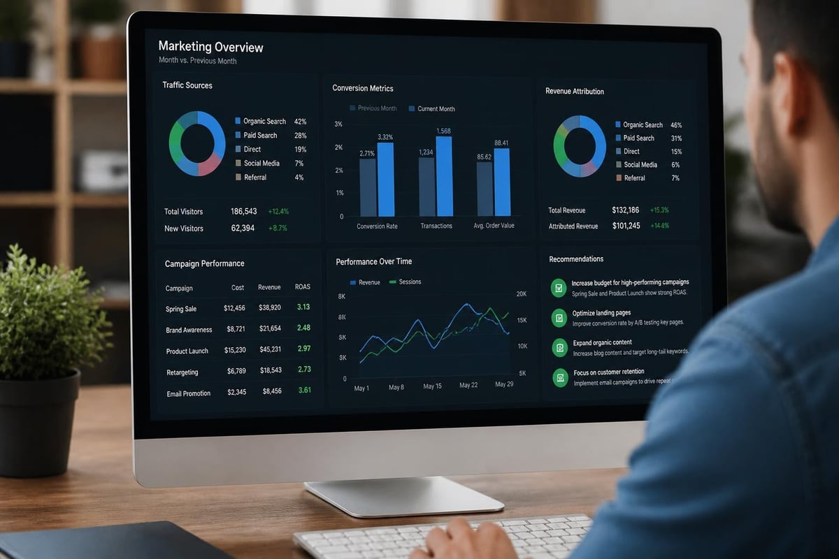 Marketing performance reporting framework