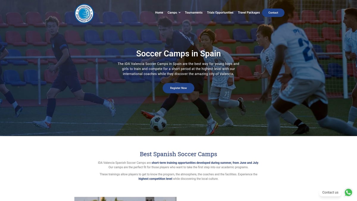 8 Soccer Camps Imperdibles Para Jóvenes en 2025 - IDA Valencia Soccer Camps, Valencia