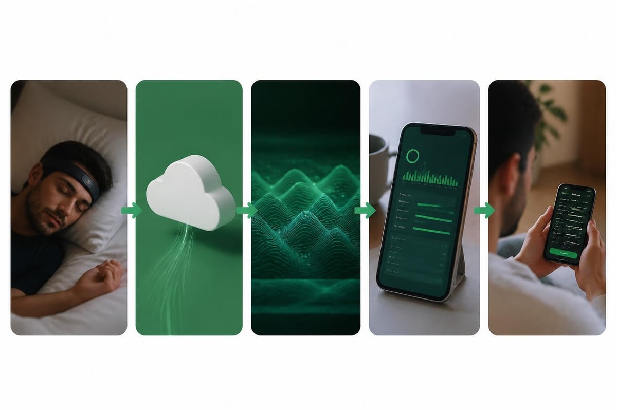 Sleep tracking data flow