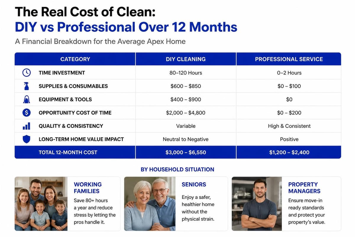 Cleaning cost comparison Cleaning cost comparison