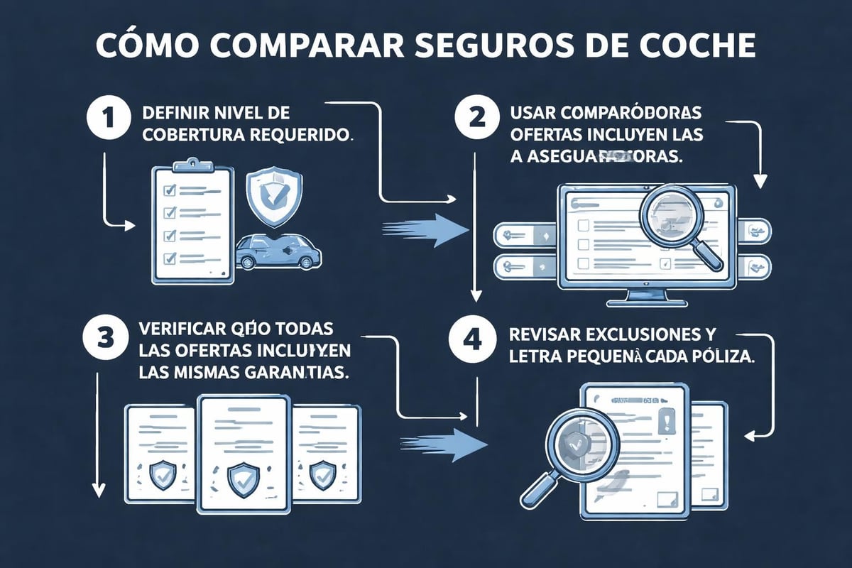 Comparar Seguro Coche: Guía Completa 2026 2 Proceso de comparación de seguros de coche