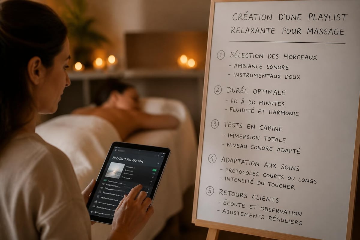 Construction de playlists professionnelles pour massage