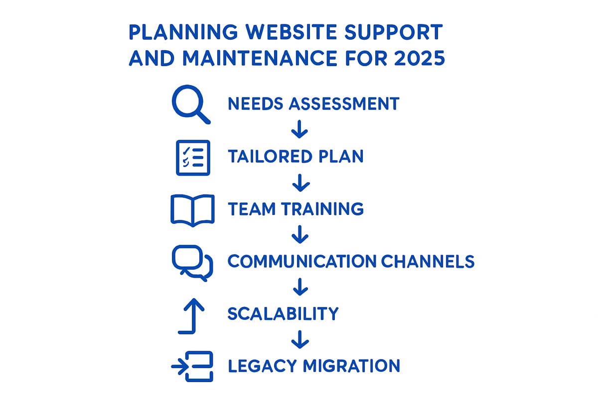 Planning for effective website support and maintenance