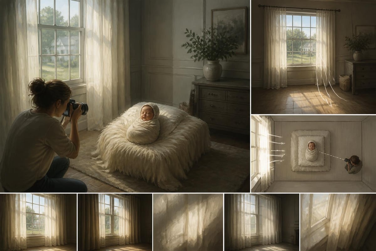 Natural light window setup