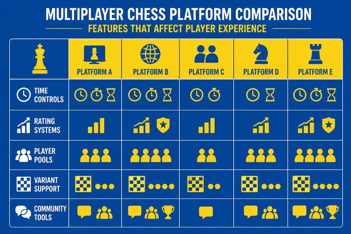 Chess platform selection criteria