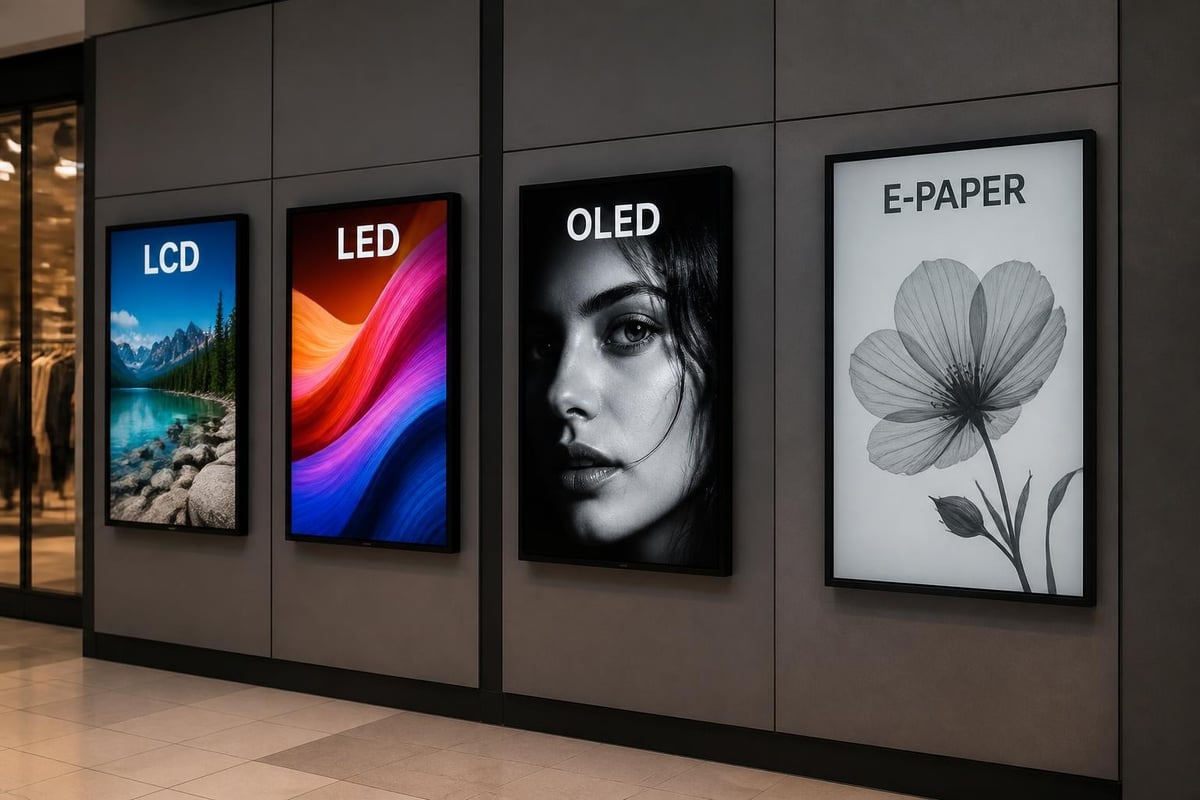 Digital signage panel technologies