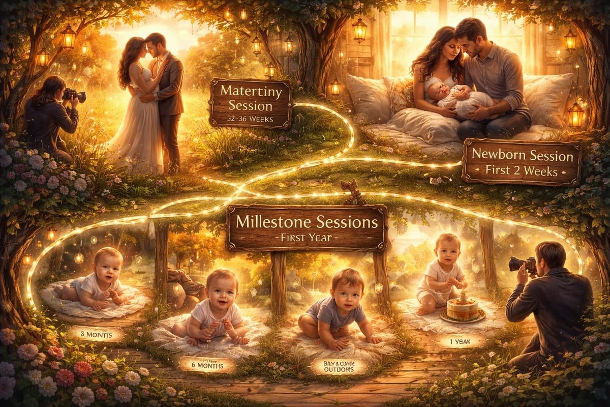 Family photography planning timeline