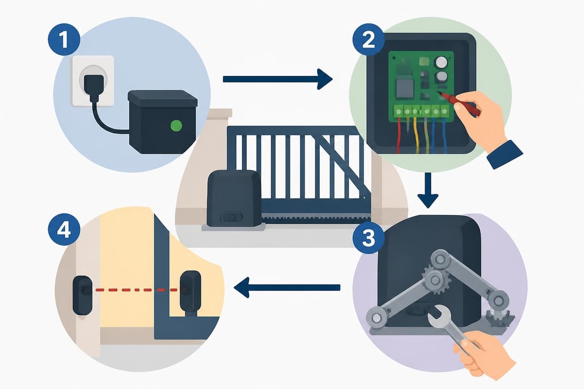 Diagnostic Process For Gate Motors