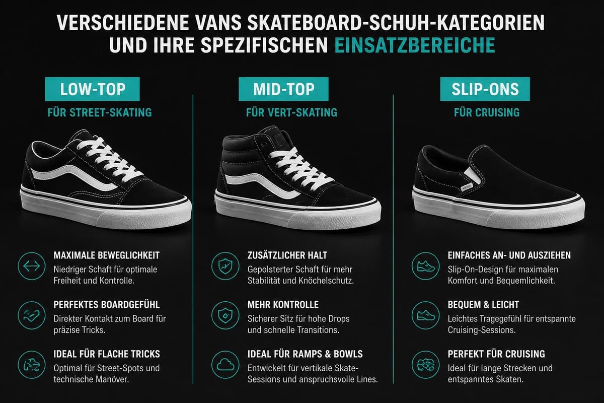 Skateboard Schuh Modelle