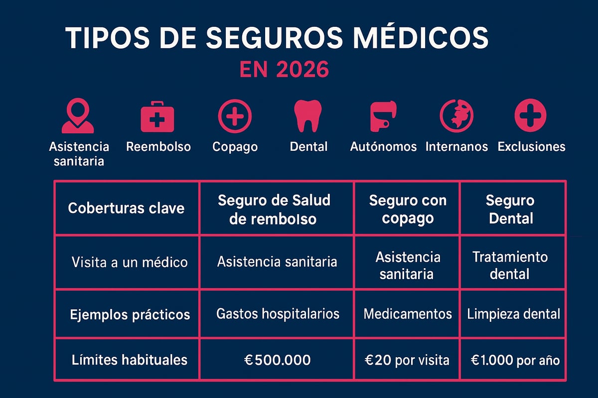 Guía Esencial de Seguros Medico: Todo Lo Que Debes Saber 2026 2 Tipos de seguros médicos disponibles en 2026