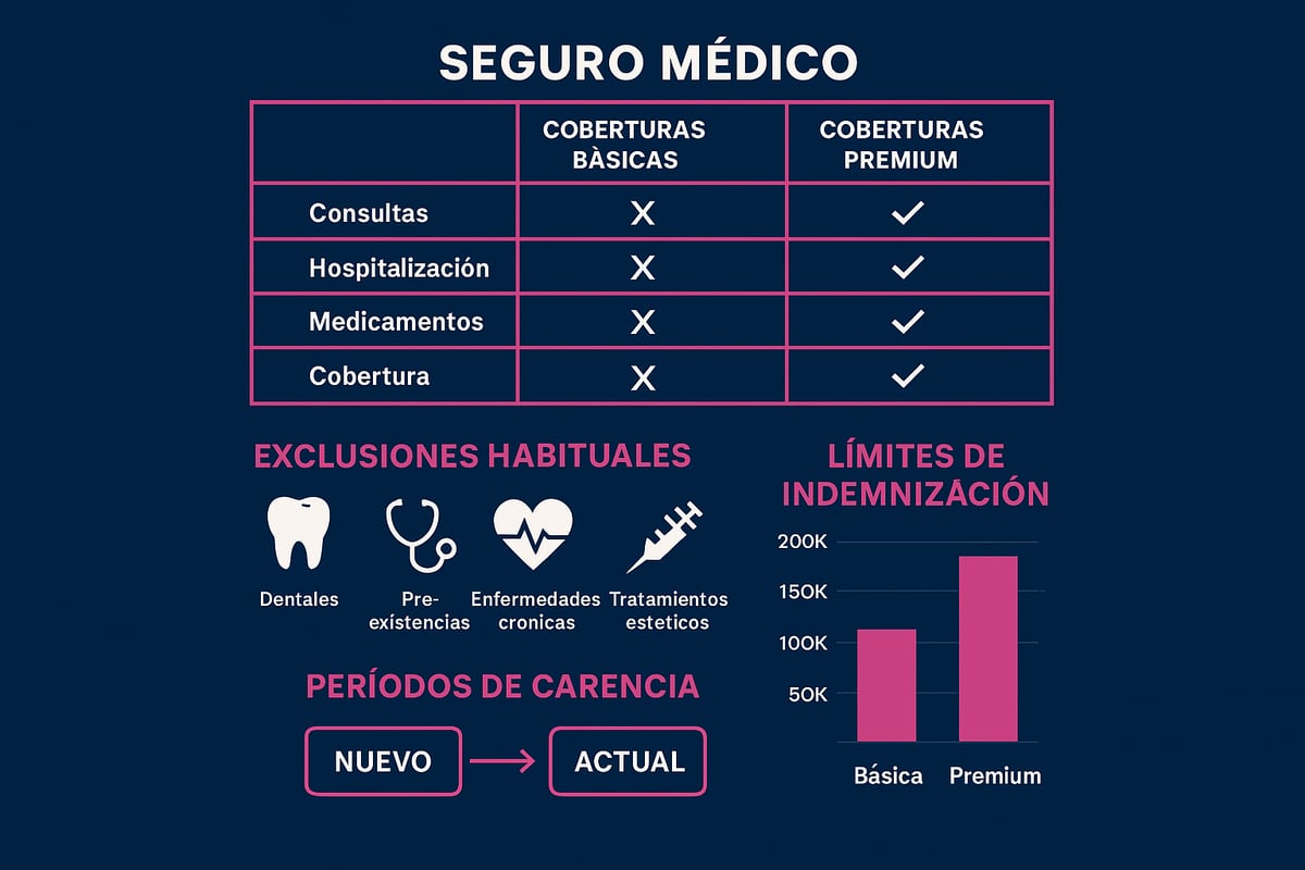 Guía Esencial de Seguros Medico: Todo Lo Que Debes Saber 2026 3 Coberturas, exclusiones y límites: ¿qué debes revisar antes de contratar?