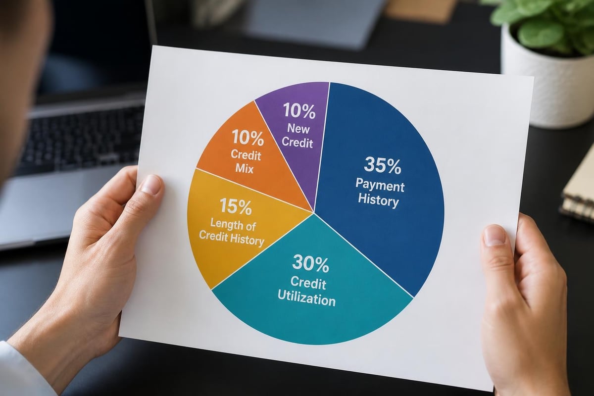 Credit score factors breakdown
