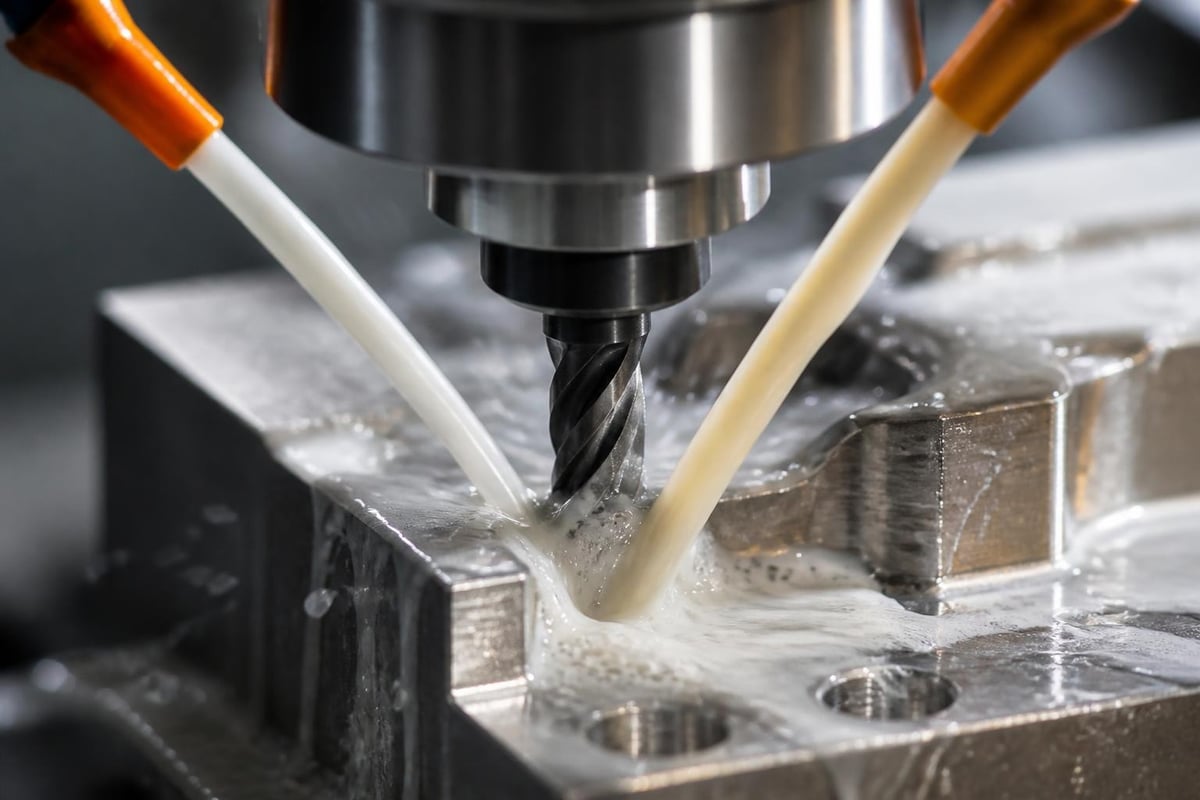 Metal cutting coolant chemical functions