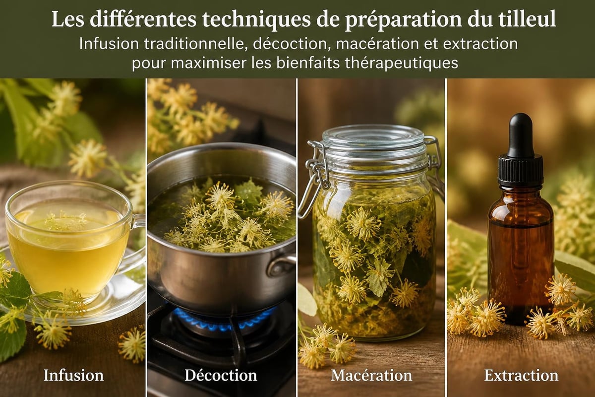 Méthodes de préparation du tilleul