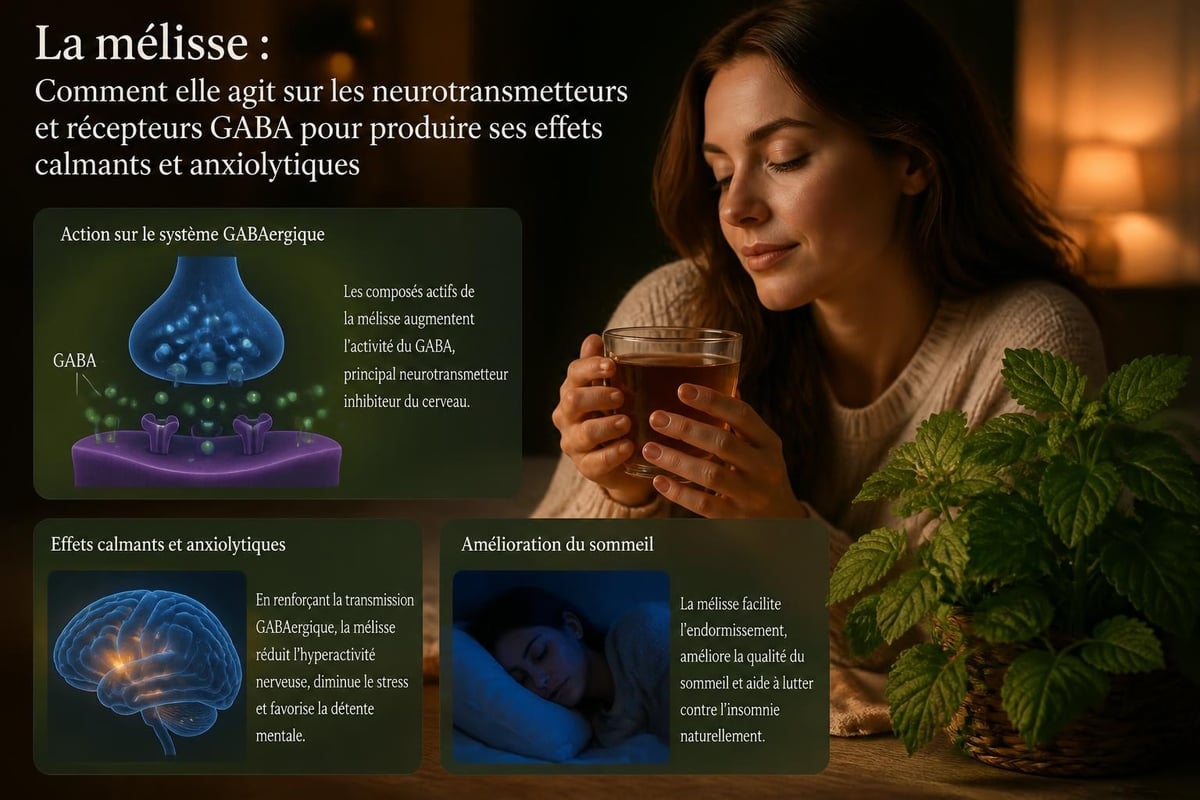 Mécanisme d'action de la mélisse sur le système nerveux