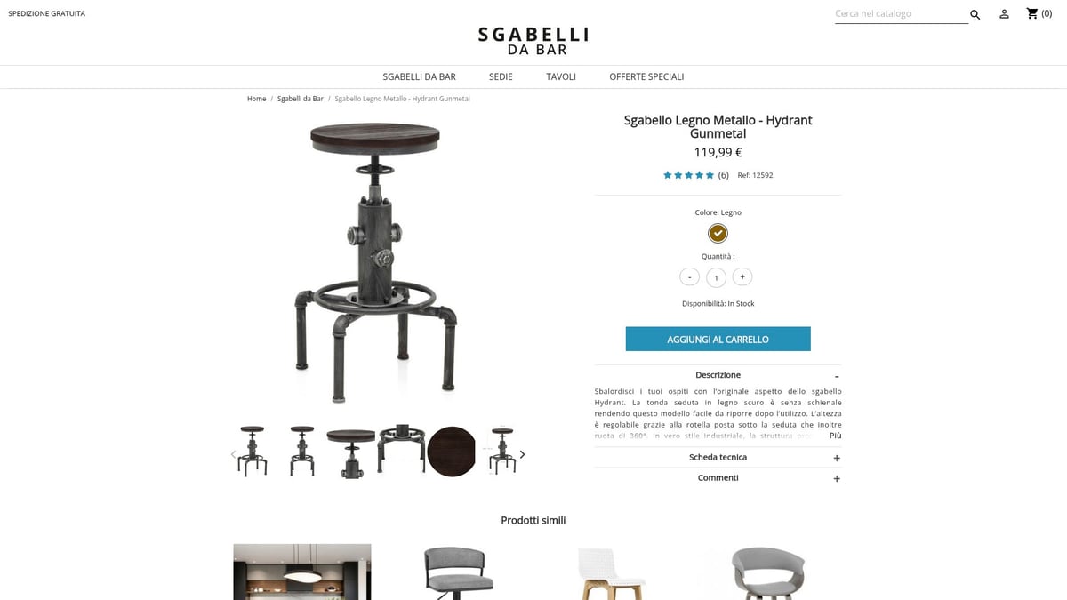 7 Idee Originali per Sgabelli Industrial da Arredo 2026 - Sgabello Legno Metallo - Hydrant Gunmetal