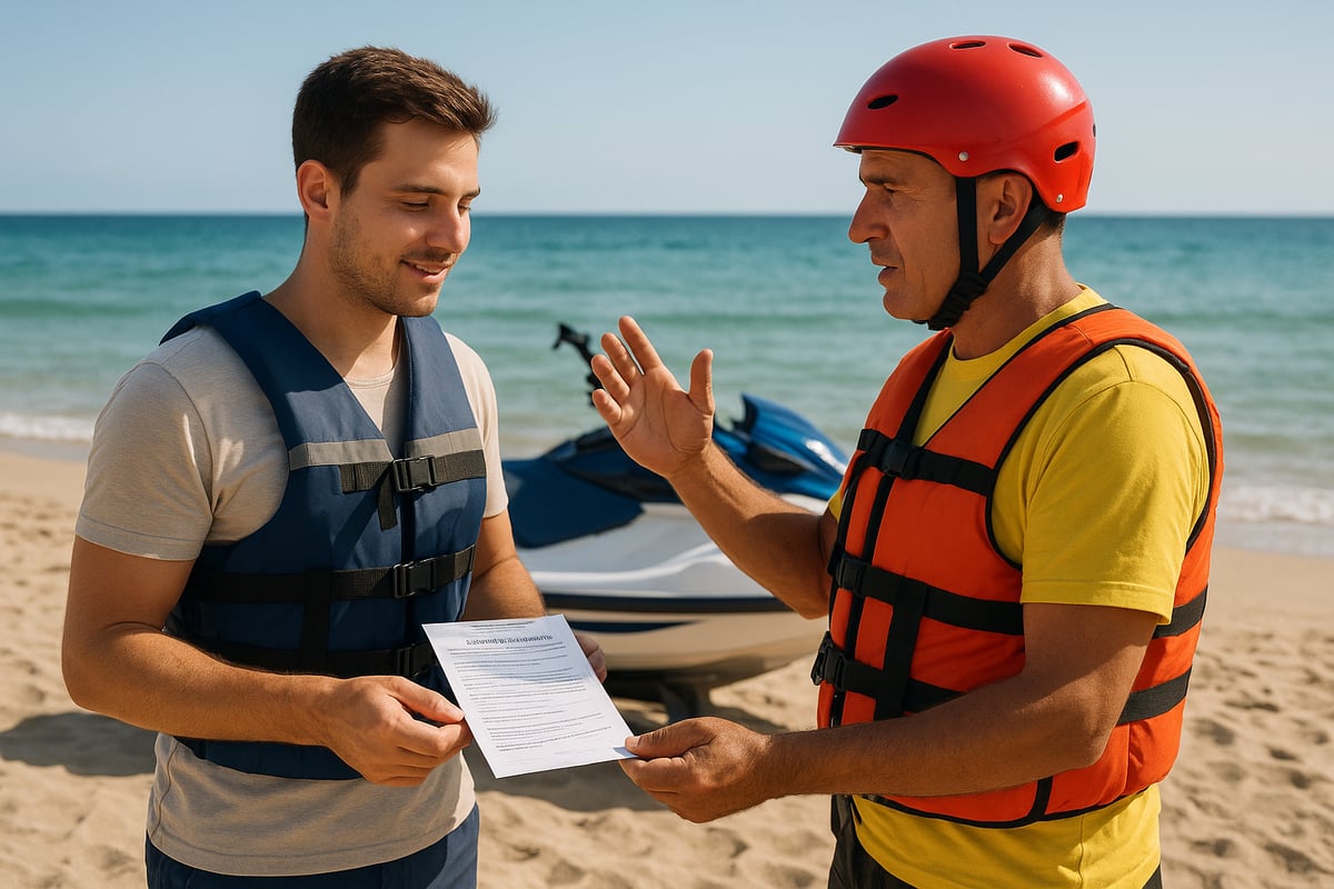Motos de Agua Benidorm - article 7704e498 4402 4e6d a41 fotografia realista de una persona mostrando su do 2 741g6o Requisitos Legales y de Seguridad para Alquilar una Moto de Agua en 2026