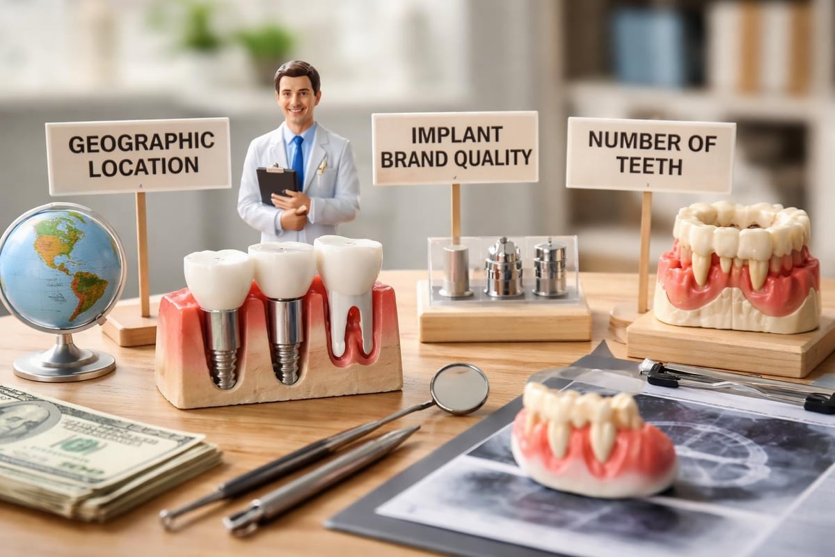 Dental implant cost factors