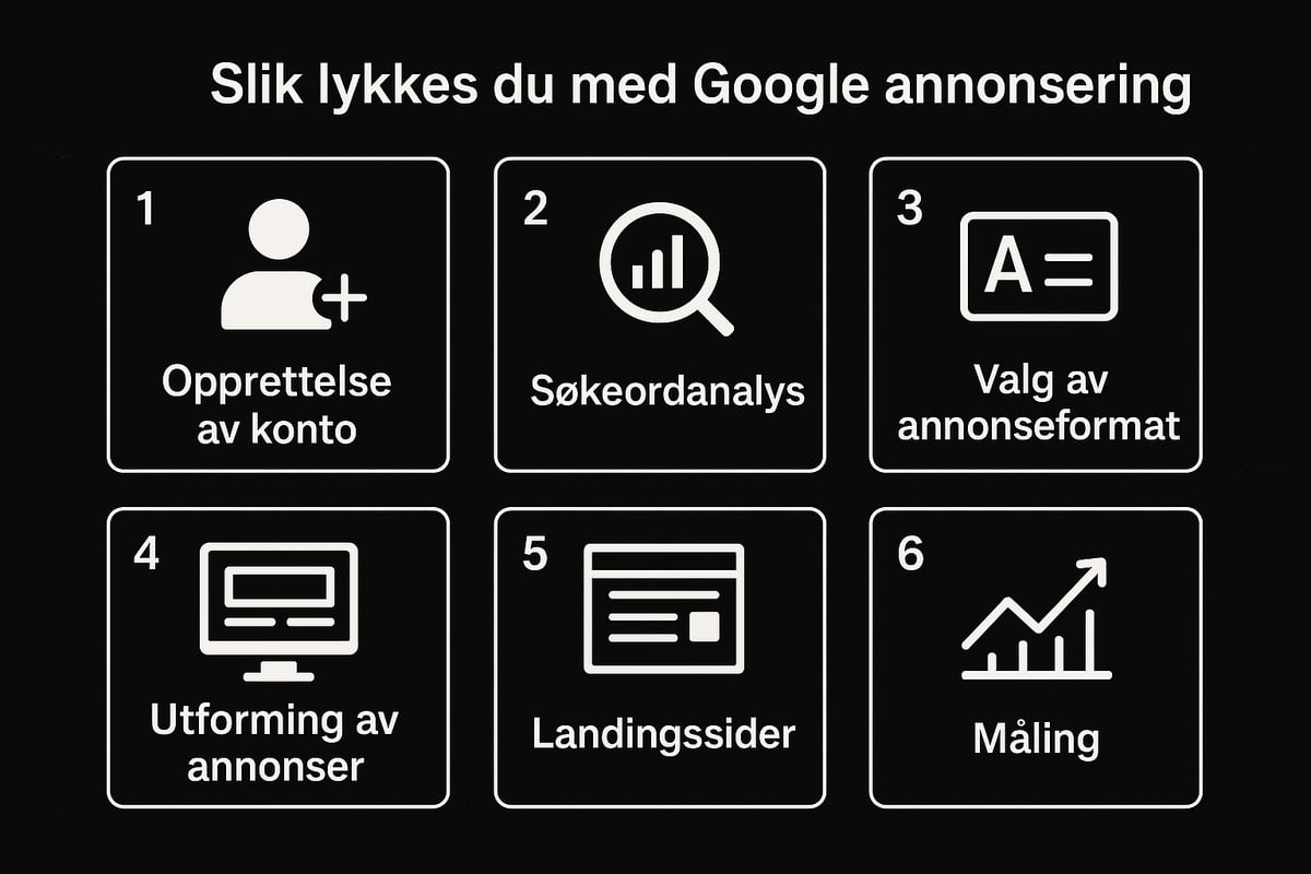 Slik fungerer google annonsering: steg for steg