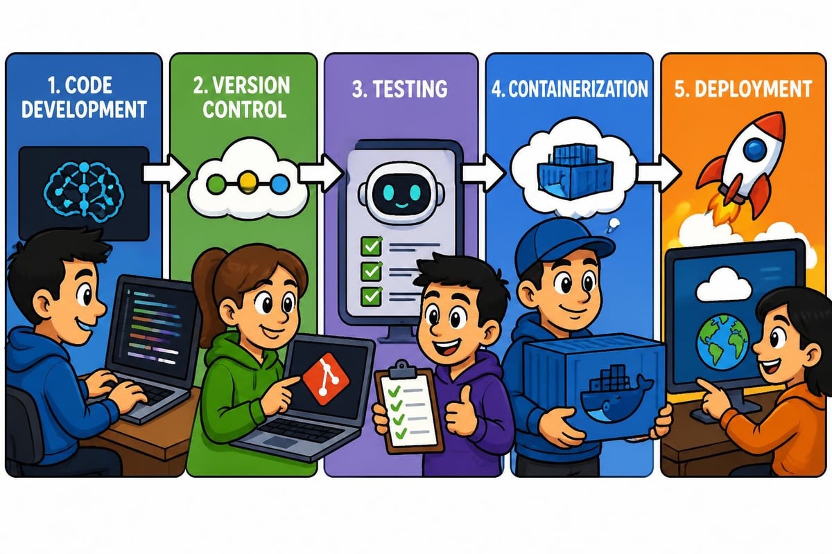 Software engineering workflow for AI systems