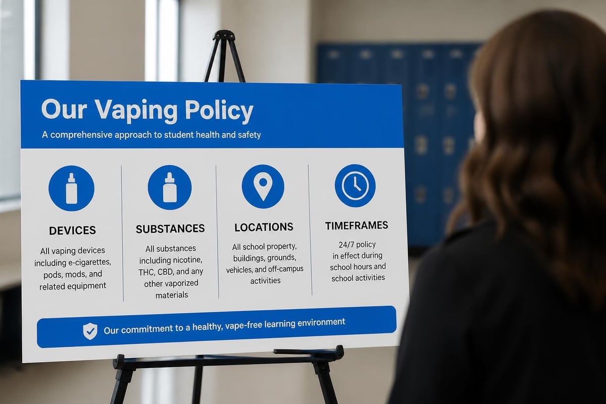 Vaping policy scope and definitions