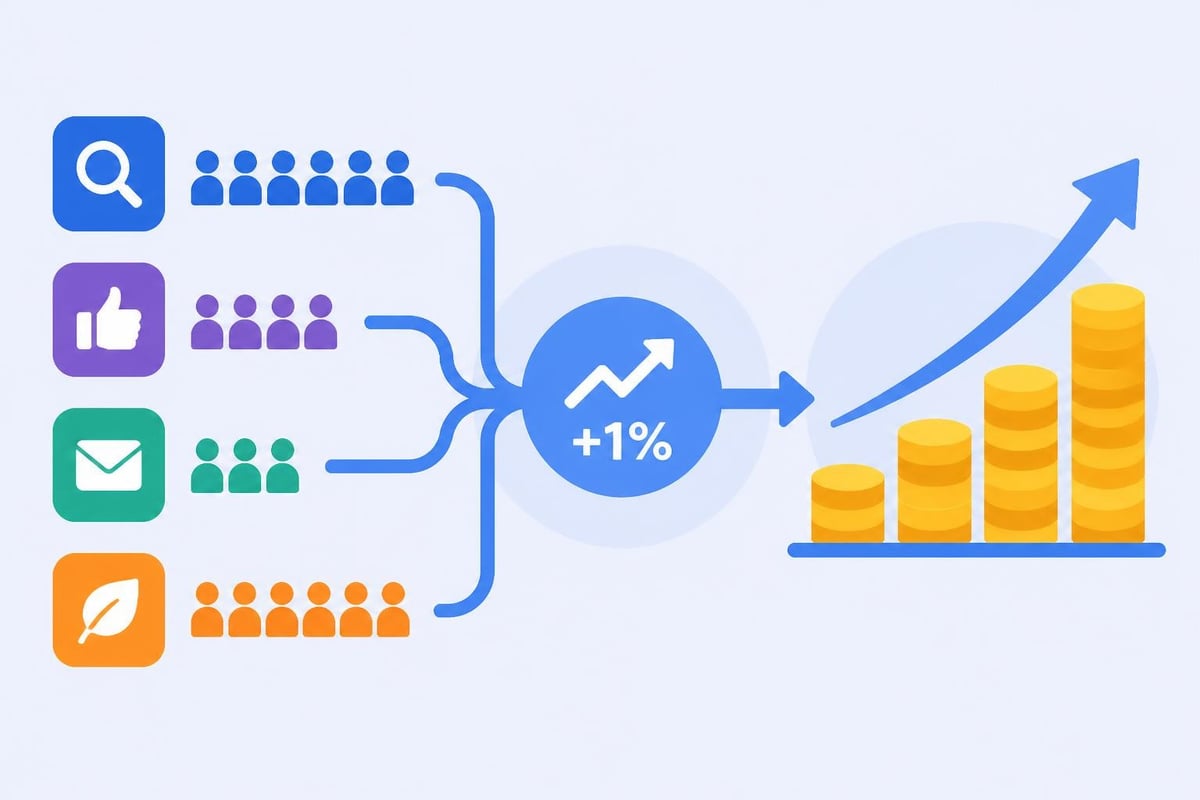 Conversion rate impact across channels