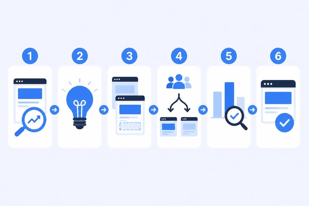 A/B test workflow