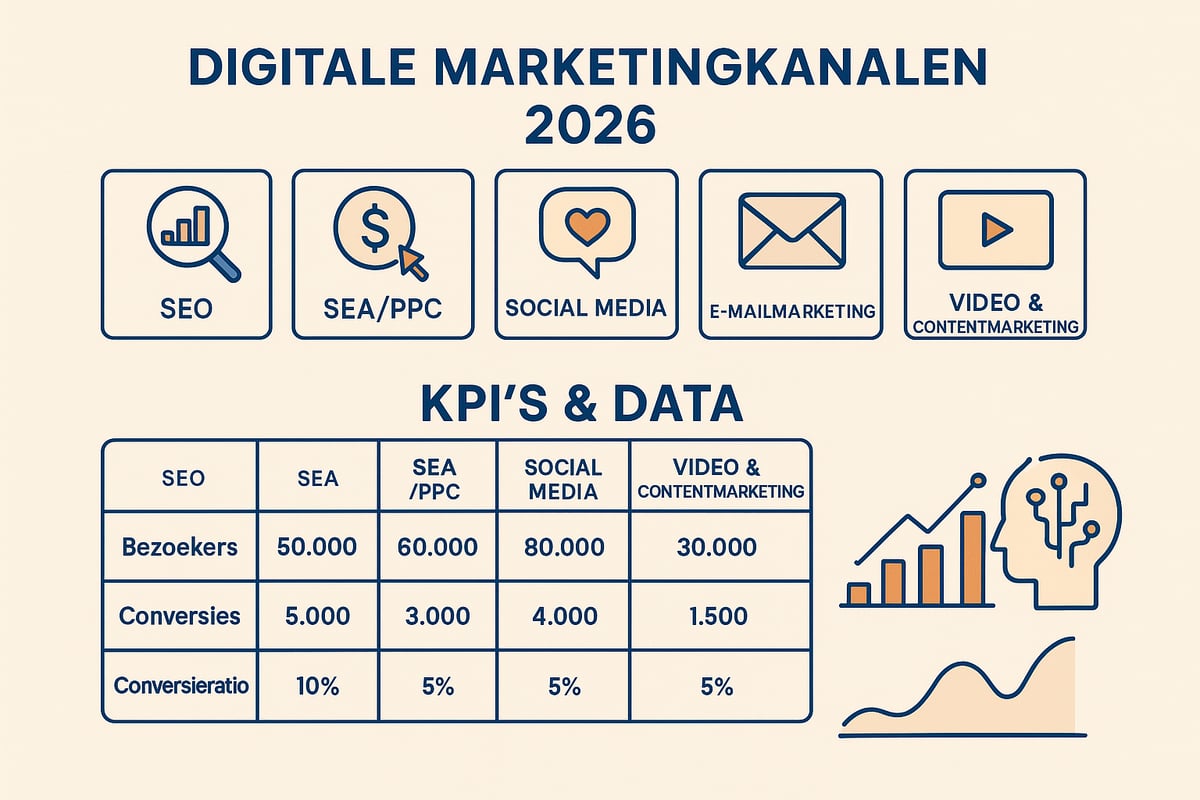 Digital Marketing in 2026: Kanalen, Strategieën en KPI’s