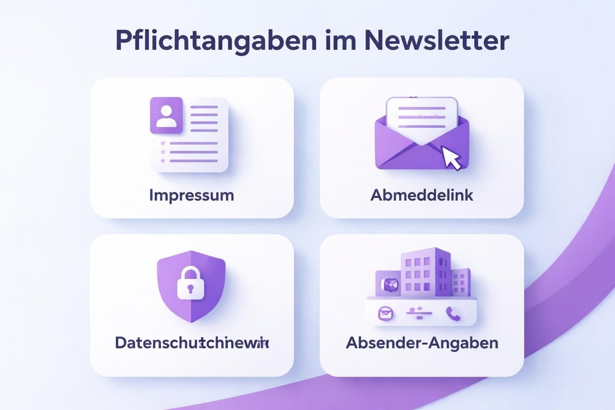 Newsletter Pflichtangaben Struktur