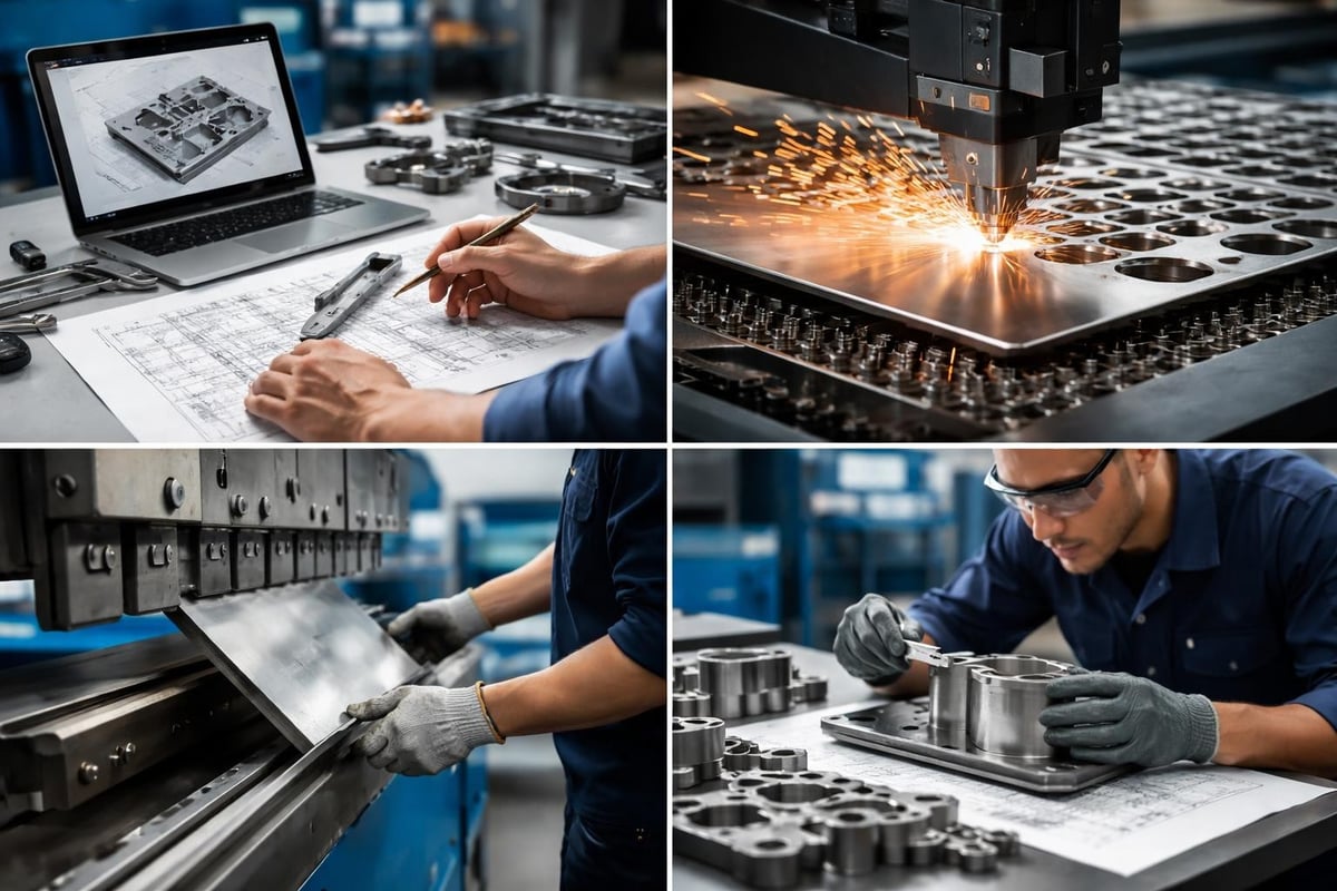 Metal fabrication workflow