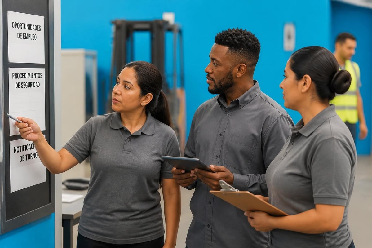 Bilingual mobile staffing coordination